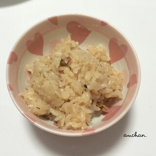 あさりの佃煮リメイク！炊き込みご飯